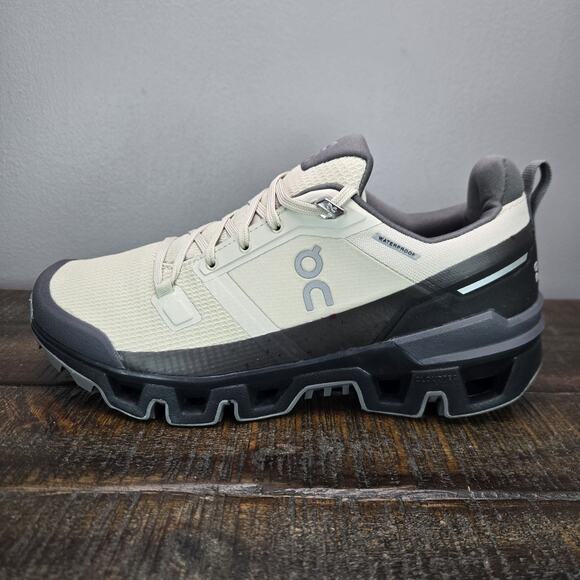 NEW ON Cloudwander Waterproof Womens Size 7.5 Running Shoes Sand Black - Picture 7 of 12